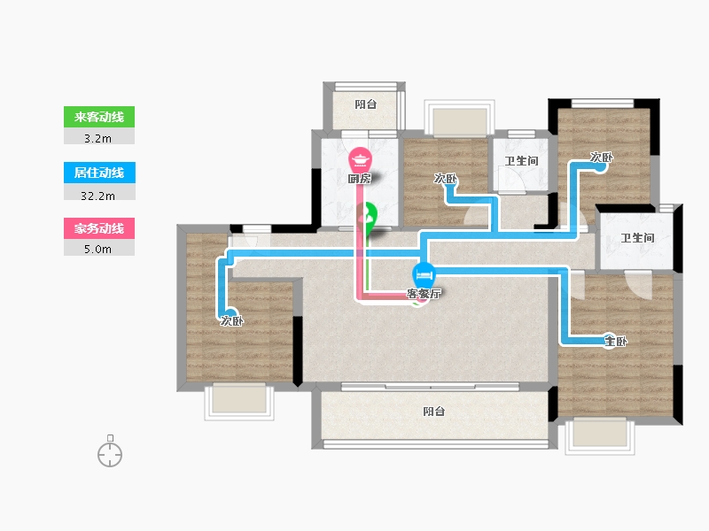 四川省-成都市-凤栖南庭-98.28-户型库-动静线