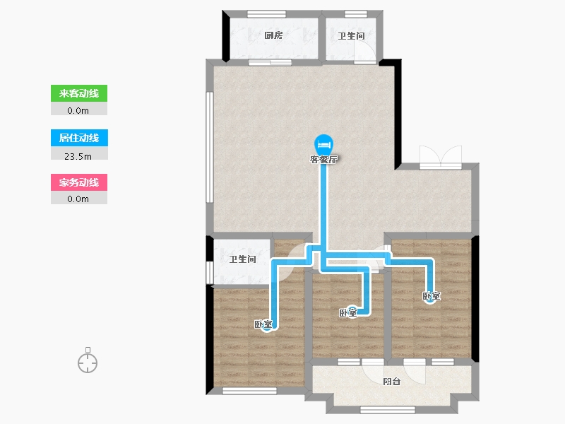 山东省-德州市-牡丹华府-99.77-户型库-动静线