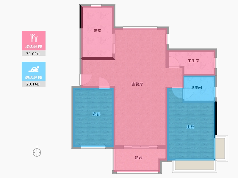 河南省-漯河市-华泰·云筑-98.40-户型库-动静分区