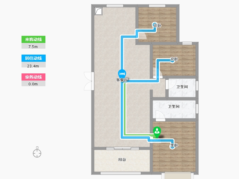 河北省-保定市-嘉兴园小区-108.80-户型库-动静线