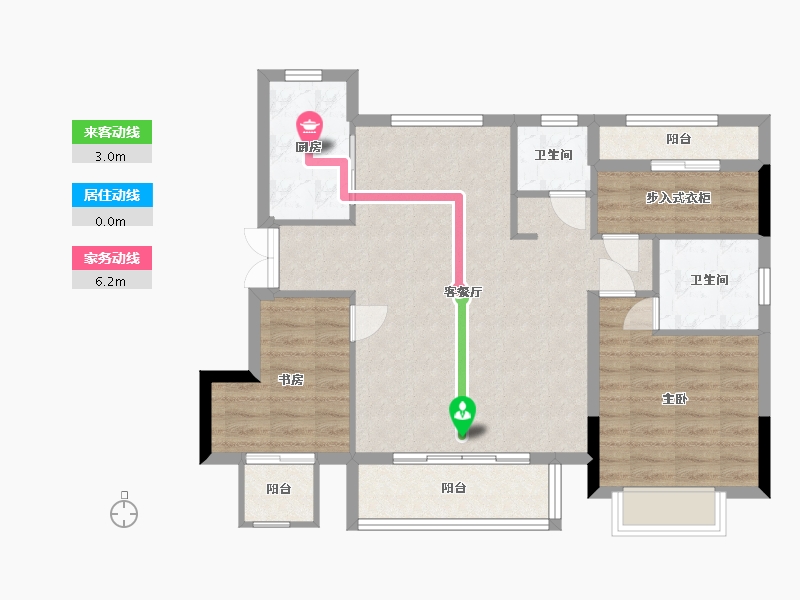 江西省-上饶市-云海·金麟府-85.69-户型库-动静线