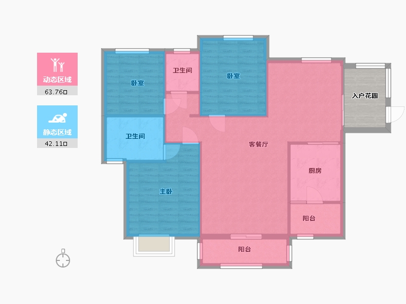 广西壮族自治区-防城港市-龙光阳光海岸-94.19-户型库-动静分区