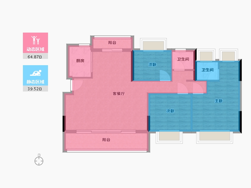 江西省-抚州市-兴瑞学府-94.40-户型库-动静分区