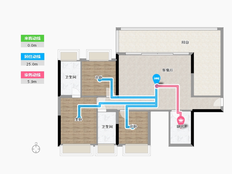 云南省-文山壮族苗族自治州-壹然广场-118.33-户型库-动静线