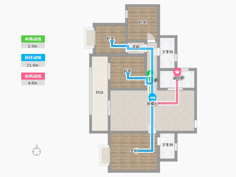 广西壮族自治区-百色市-中泽滨江明珠-112.00-户型库-动静线