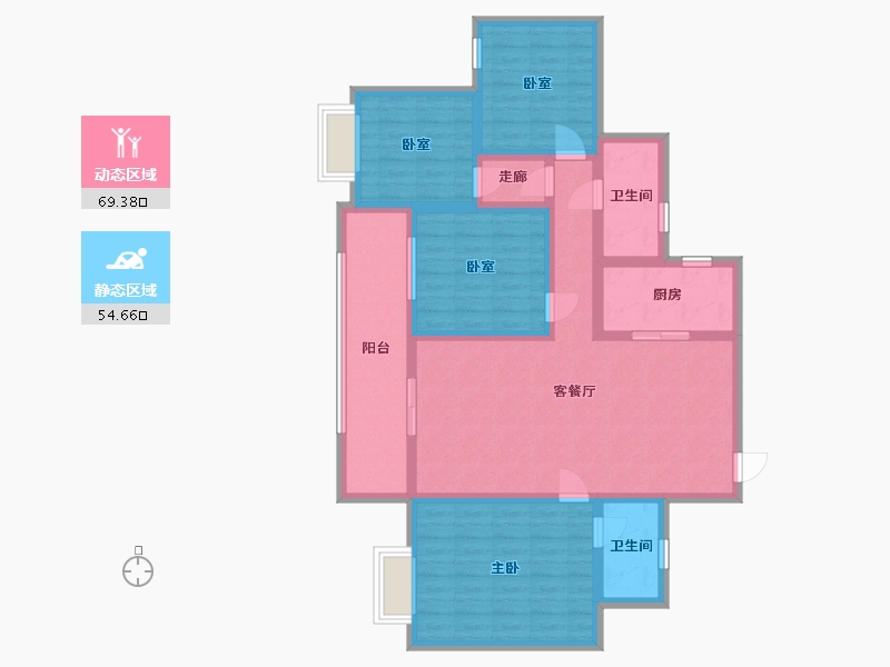 广西壮族自治区-百色市-中泽滨江明珠-112.00-户型库-动静分区