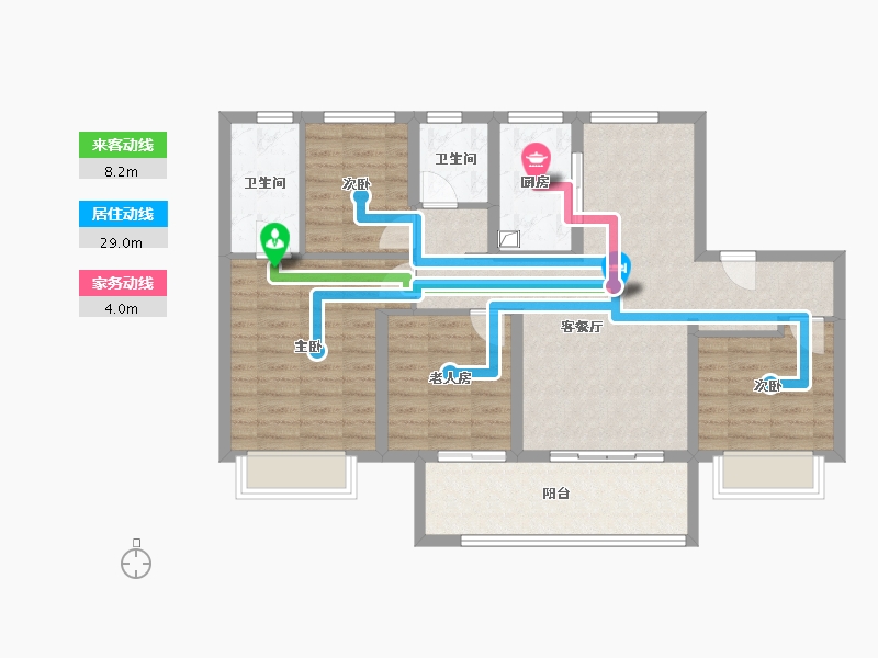 安徽省-合肥市-保利锦庐-96.80-户型库-动静线