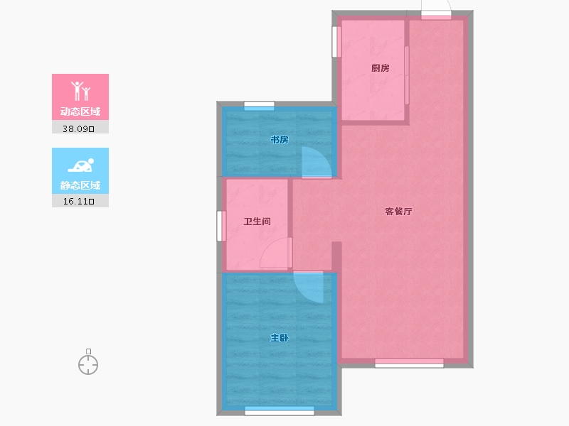 北京-北京市-中海寰宇天下天赋-62.40-户型库-动静分区