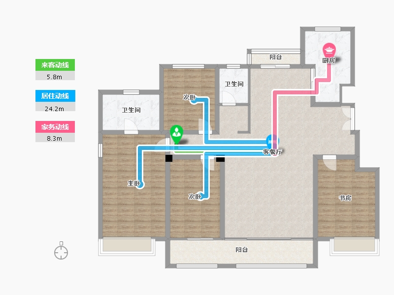 山东省-东营市-众富和悦府-150.20-户型库-动静线