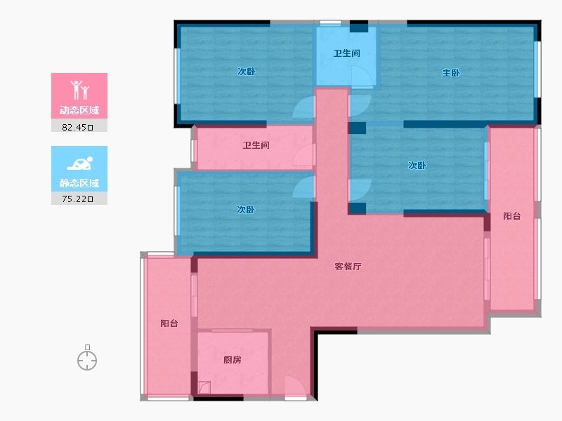 福建省-莆田市-苍口小区-140.78-户型库-动静分区