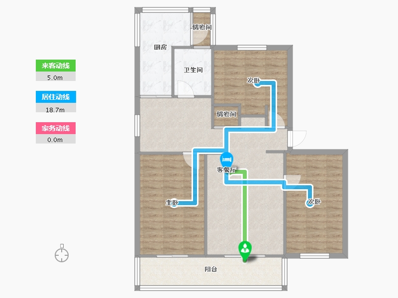 甘肃省-兰州市-发改委家属院-98.00-户型库-动静线