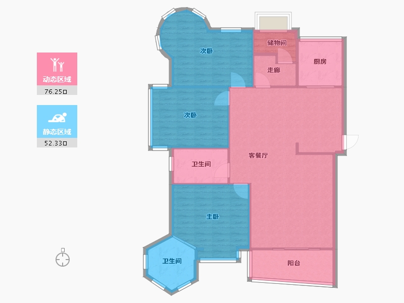 河南省-郑州市-亚星盛世家园-130.00-户型库-动静分区