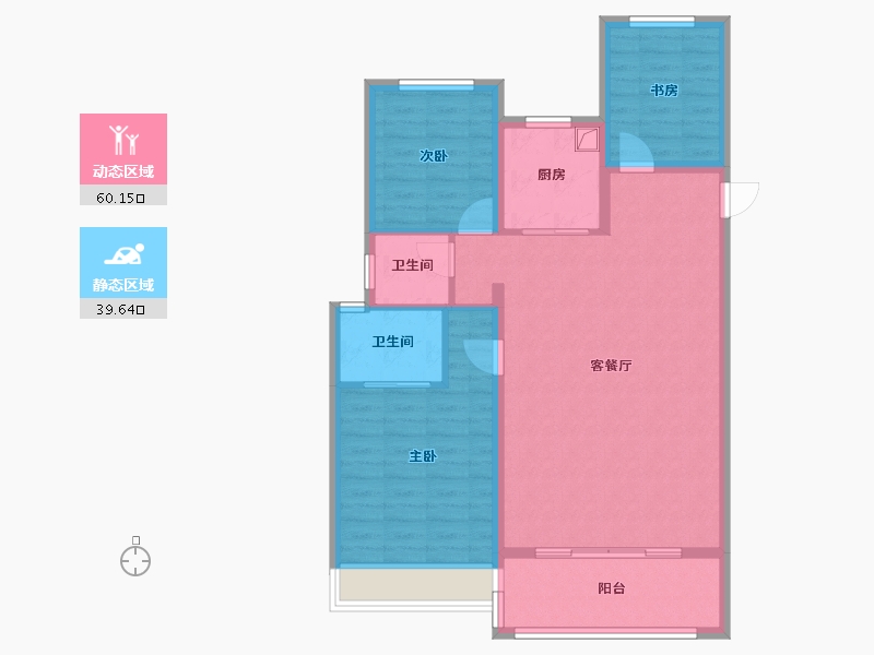 山西省-运城市-西建天茂上郡-103.11-户型库-动静分区