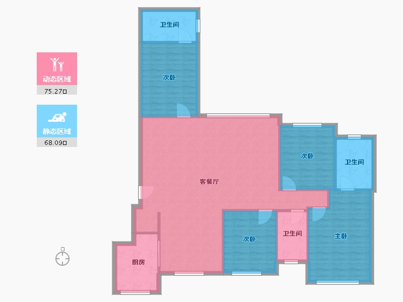 四川省-成都市-合能枫丹铂麓-139.69-户型库-动静分区