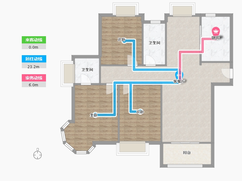 江苏省-苏州市-淞泽家园-八区-117.00-户型库-动静线