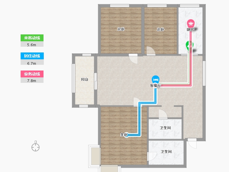 福建省-莆田市-新港桥小区-123.20-户型库-动静线