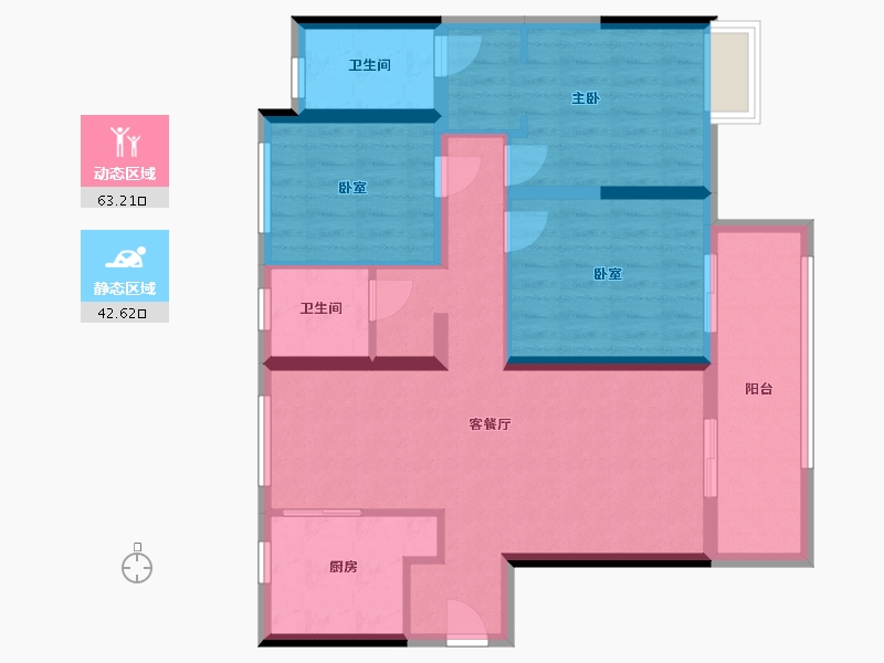 河南省-开封市-绿地四季印象-96.00-户型库-动静分区