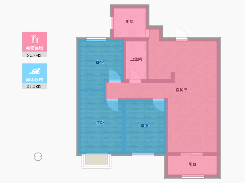 河北省-邢台市-丽景-96.00-户型库-动静分区