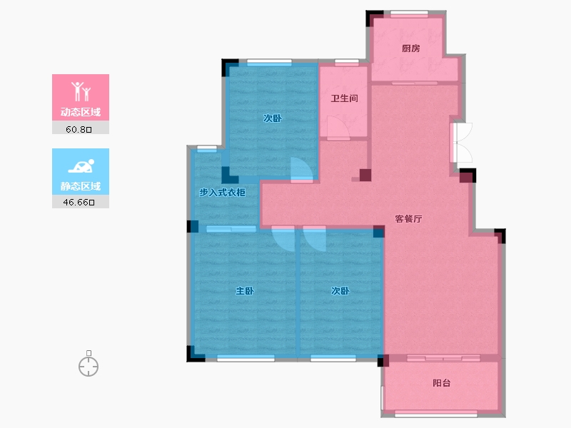 山东省-枣庄市-汇鑫华府-97.86-户型库-动静分区