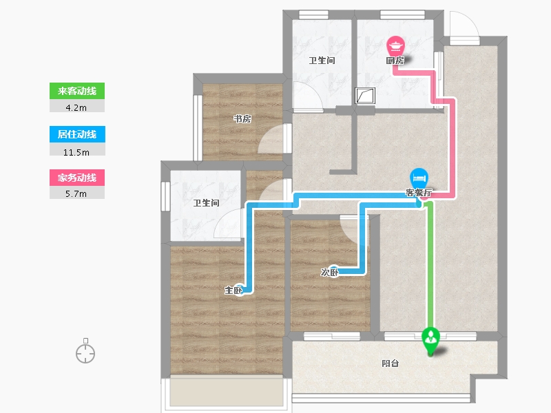 广东省-广州市-星汇云城-80.00-户型库-动静线