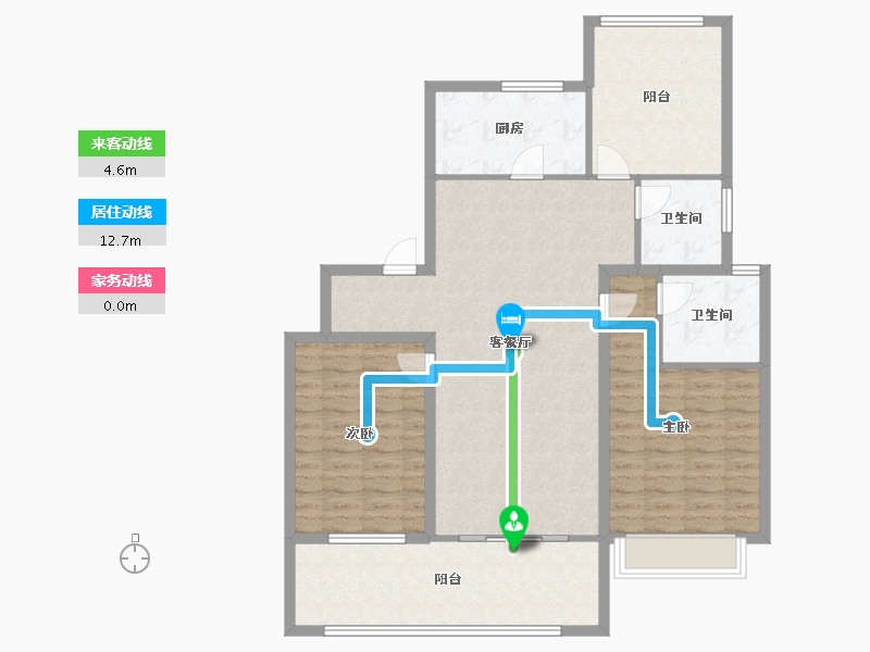 江苏省-苏州市-幸福城邦家园-99.20-户型库-动静线