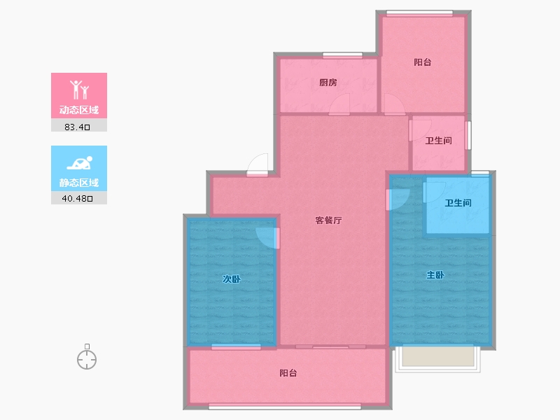 江苏省-苏州市-幸福城邦家园-99.20-户型库-动静分区