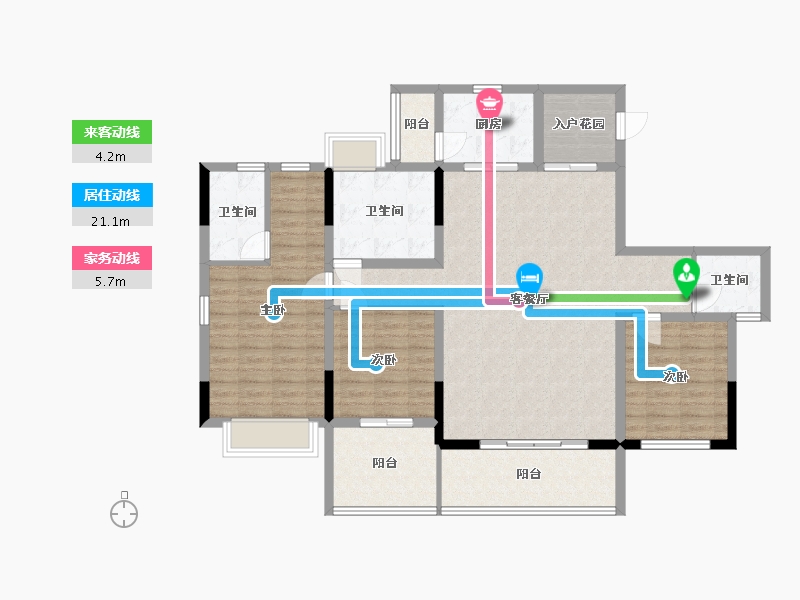 广西壮族自治区-钦州市-泰丰林湖美地-104.00-户型库-动静线