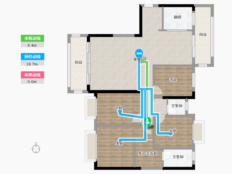 福建省-泉州市-群华雅苑-120.09-户型库-动静线