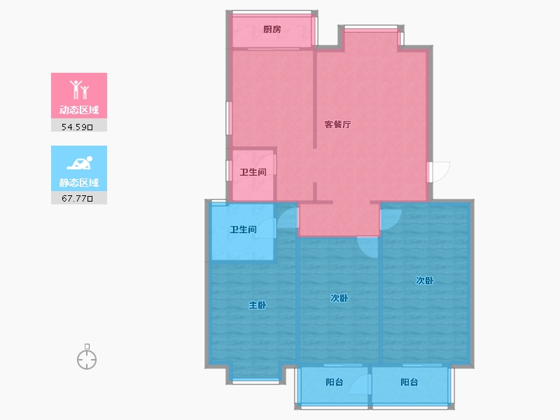 河北省-廊坊市-和平丽景-115.00-户型库-动静分区