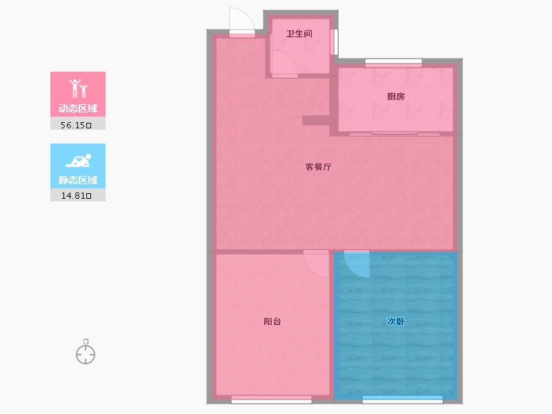 山东省-淄博市-宏程国际广场-64.80-户型库-动静分区