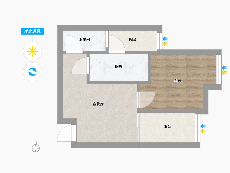 四川省-成都市-天府长城图南多-36.00-户型库-采光通风