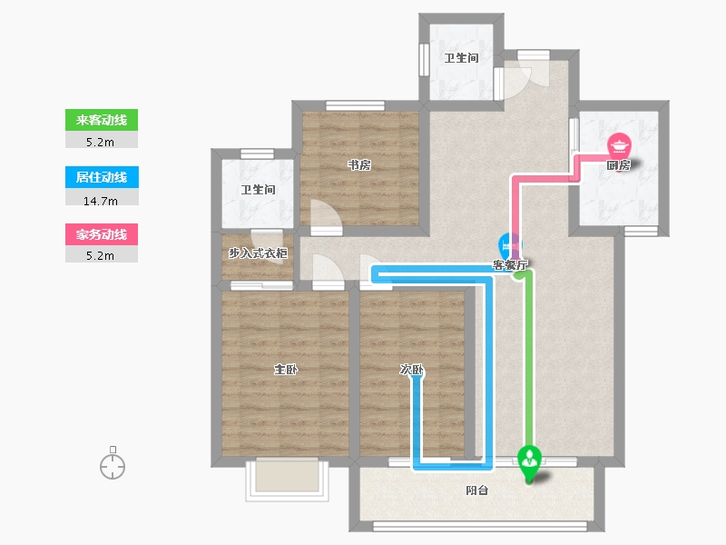 河北省-邯郸市-建安锦城-96.80-户型库-动静线