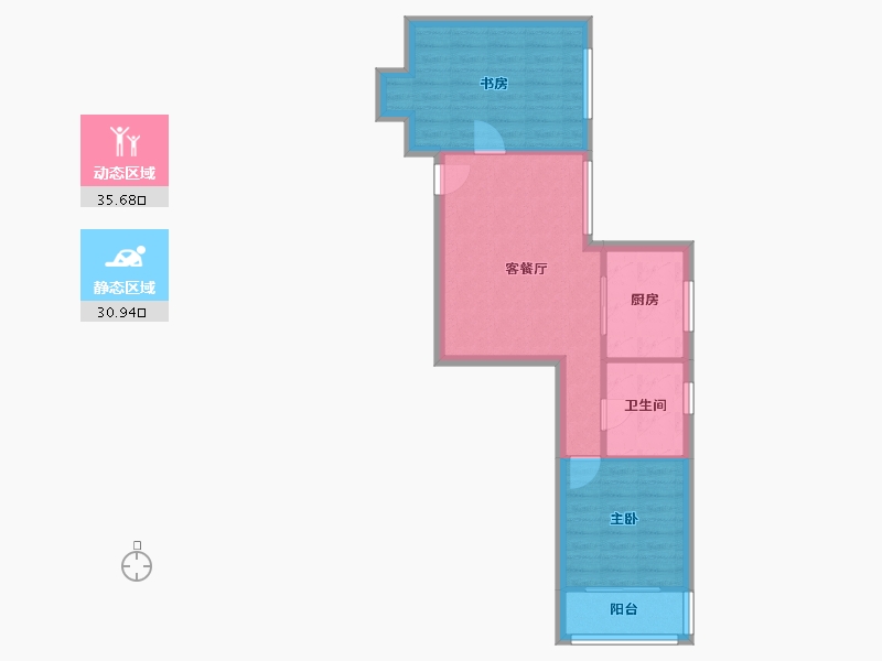 上海-上海市-和诚公寓-70.00-户型库-动静分区