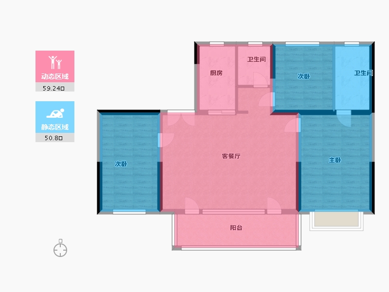 山东省-济南市-力高未来城雍湖郡-99.00-户型库-动静分区