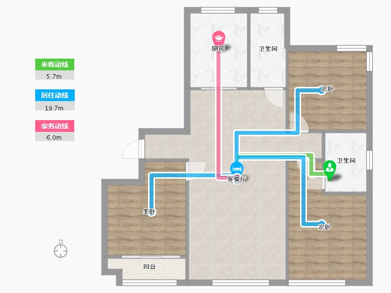 山东省-潍坊市-南湖1号-113.00-户型库-动静线