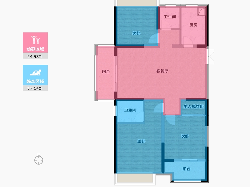 江苏省-宿迁市-泗洪景粼别院-100.46-户型库-动静分区