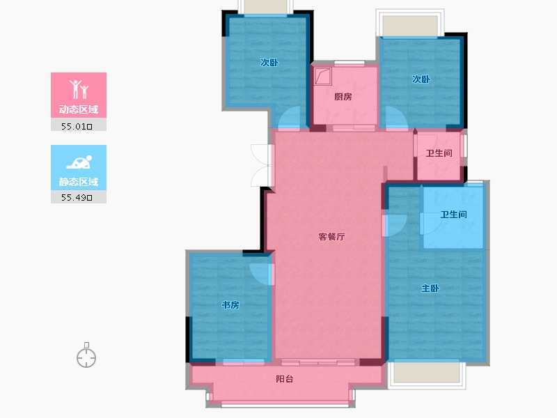 福建省-漳州市-科技园-120.00-户型库-动静分区