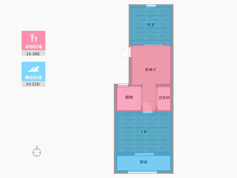 北京-北京市-花园路5号院-44.48-户型库-动静分区