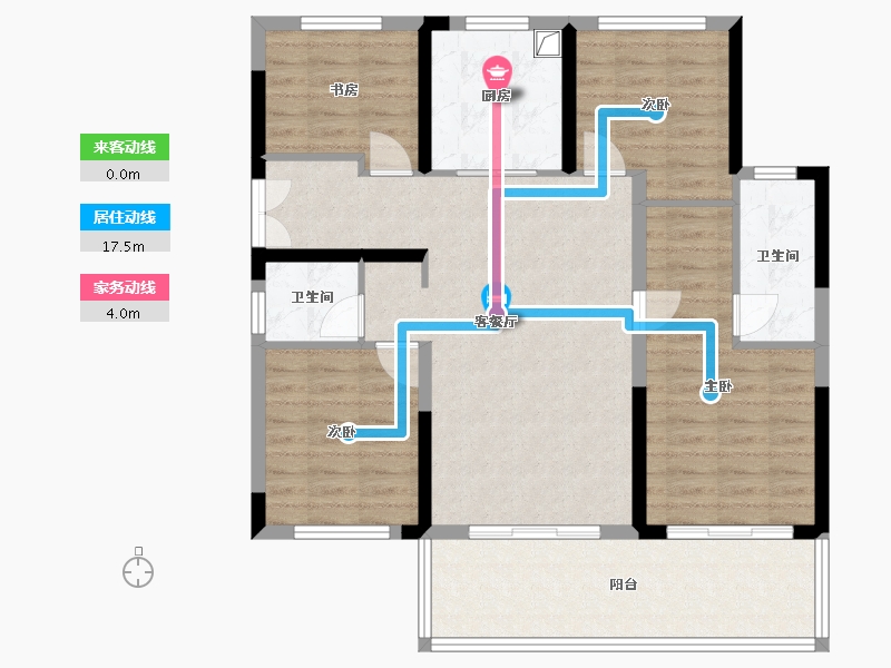 湖北省-十堰市-汉成国宾府-111.00-户型库-动静线