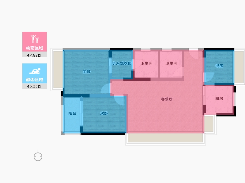 贵州省-贵阳市-中铁我山-88.00-户型库-动静分区