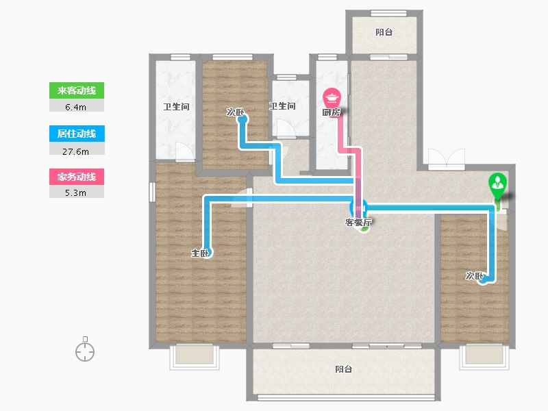 河北省-邢台市-宁晋天一府-142.00-户型库-动静线