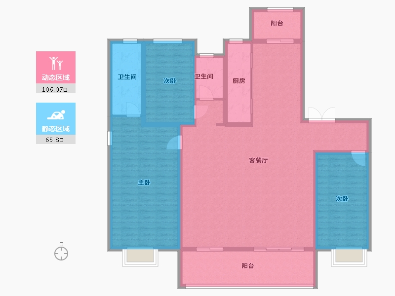 河北省-邢台市-宁晋天一府-142.00-户型库-动静分区