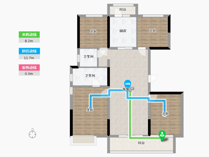 河南省-新乡市-理想城-114.08-户型库-动静线