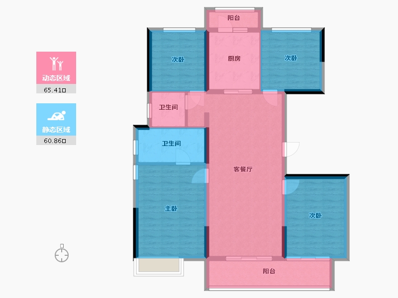 河南省-新乡市-理想城-114.08-户型库-动静分区