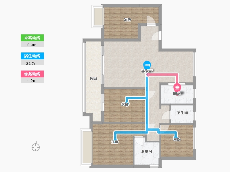 安徽省-安庆市-融创岳未来-108.80-户型库-动静线