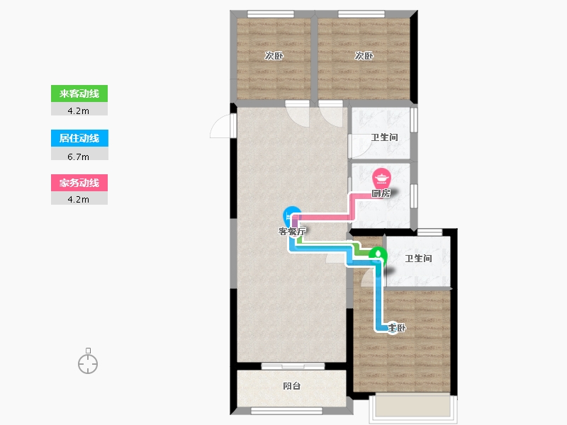 山东省-济南市-天鸿公园大道-83.80-户型库-动静线