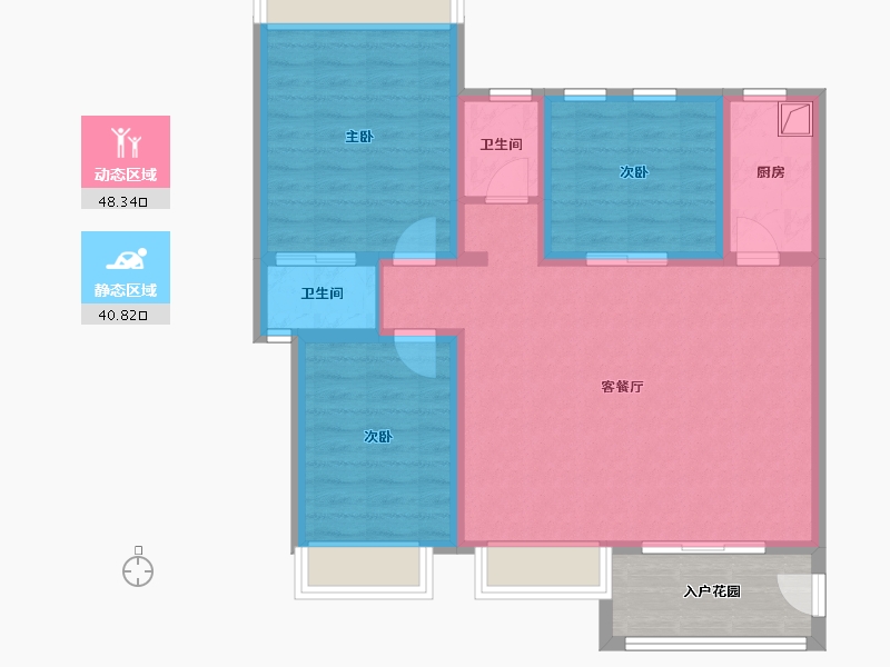 广东省-潮州市-东岸国际-96.55-户型库-动静分区