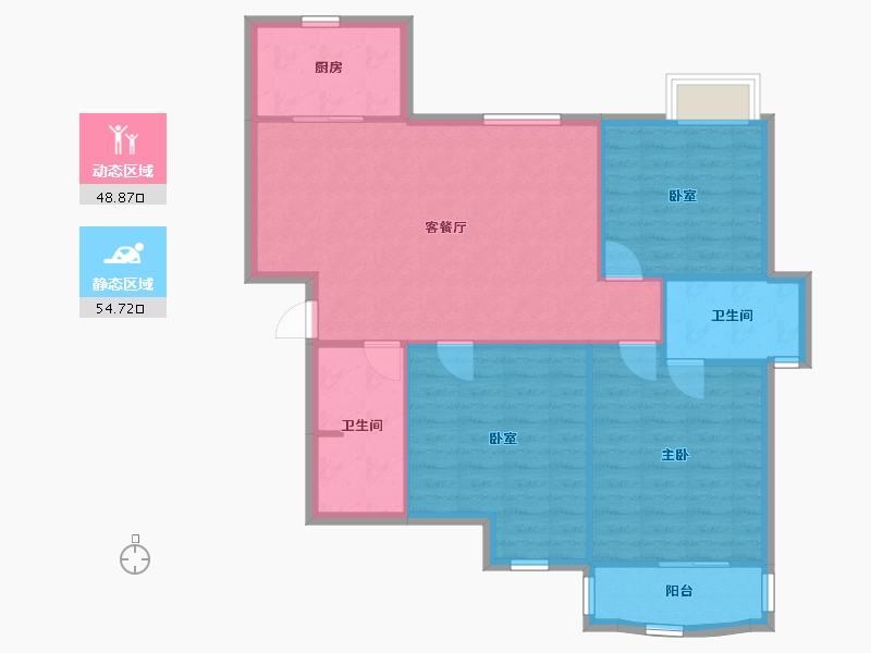 上海-上海市-星辰园-99.00-户型库-动静分区