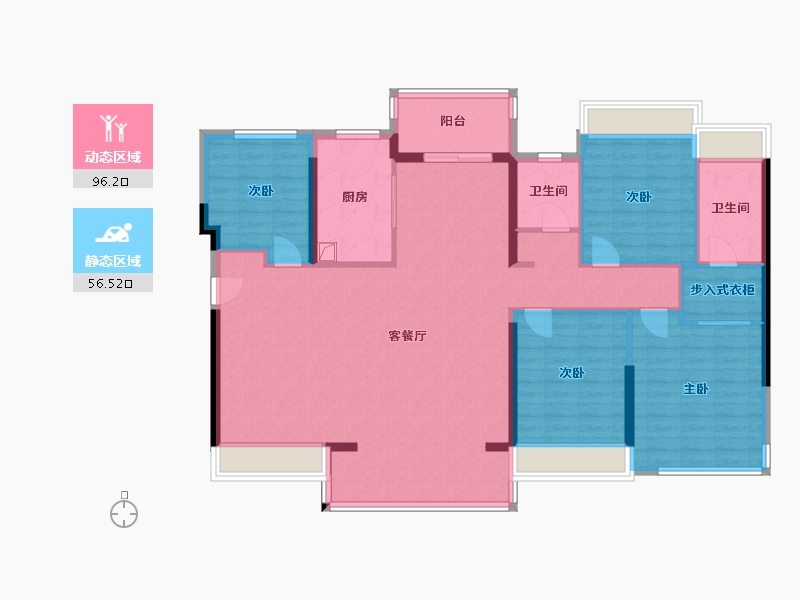 广东省-江门市-建发和玺-138.00-户型库-动静分区