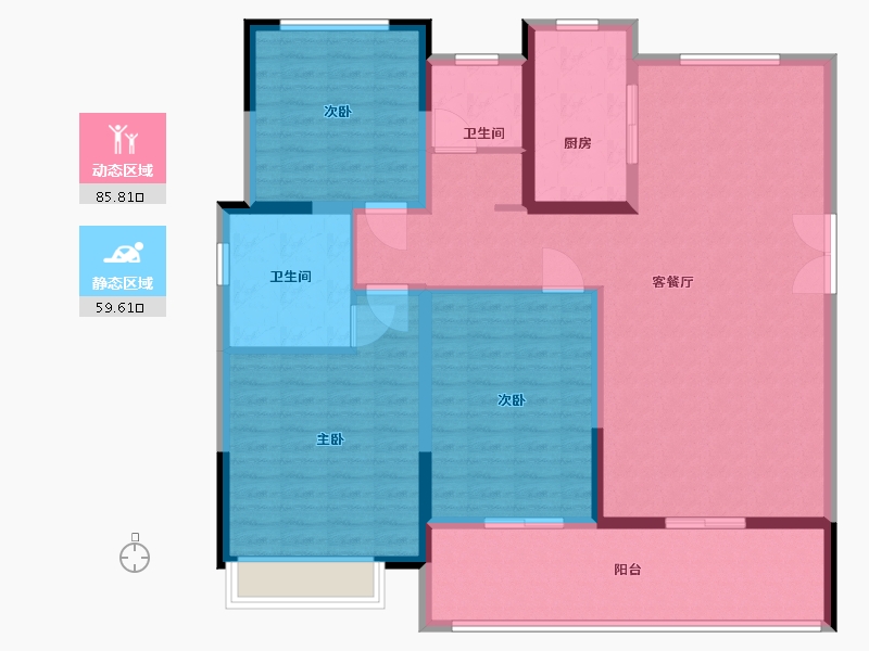 河南省-安阳市-中圣龙栖湾-132.00-户型库-动静分区